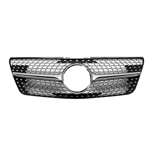 ML W164 Modified Grille W164 Upgraded Diamond Style Front Bumper Grille for Mercedes Benz ML W164 2009-2012 - Image 3