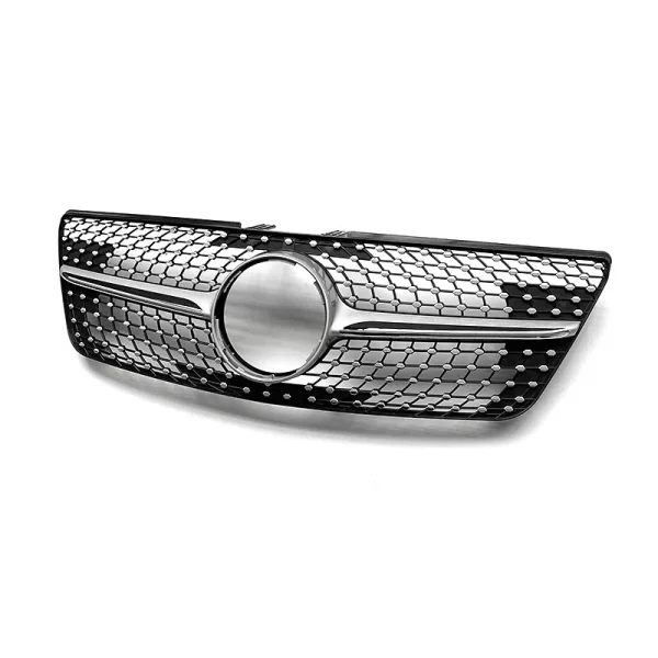 ML W164 Modified Grille W164 Upgraded Diamond Style Front Bumper Grille for Mercedes Benz ML W164 2009-2012 - Image 4
