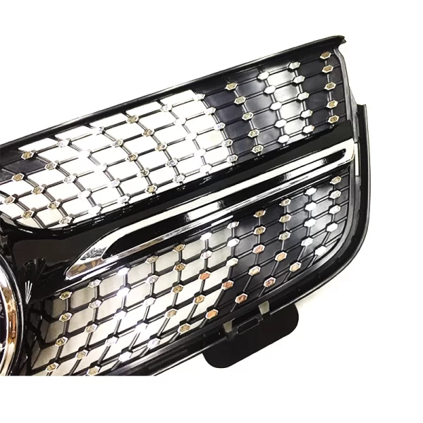 X164 Diamond Sliver/black Front Grille for Mercedes Benz GL Class X164 Modified Grille 2010-2012 - Image 5