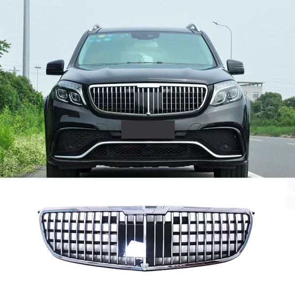 2015-2019 for Mercedes-Benz GLS X166 for Maybach Style Front Bumper Grille Racing AMG GT Sport Style Grills - Image 4