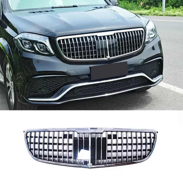 2015-2019 for Mercedes-Benz GLS X166 for Maybach Style Front Bumper Grille Racing AMG GT Sport Style Grills - Image 5