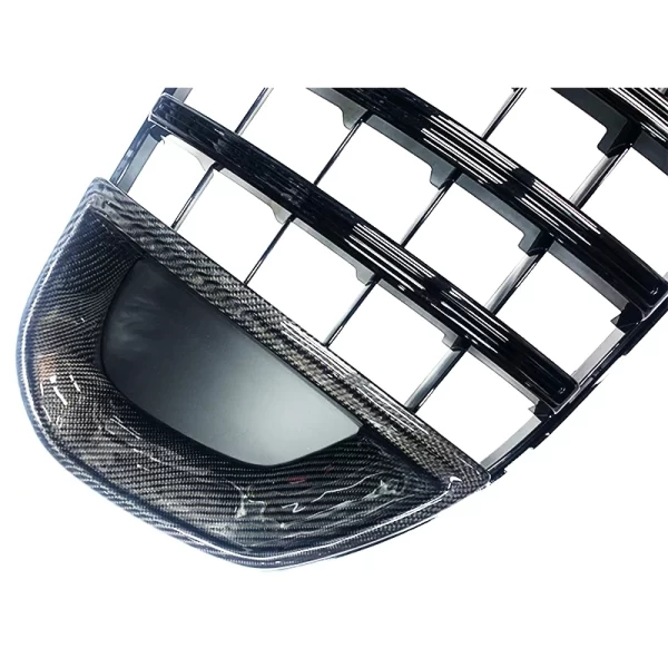 True Carbon Fiber Wet Carbon B Style Grille for Mercedes Benz GLS Class X167 2019-2023 AMG Rocket Front Bumper Grille - Image 3