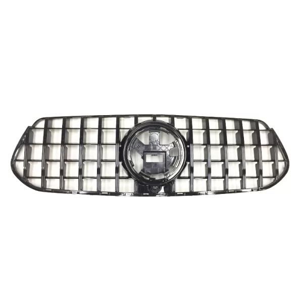 High Quality GT Style ABS Plastic Gloss Black Silver Front Bumper Racing Grille for Mercedes Benz GLE 167 2020 - Image 2
