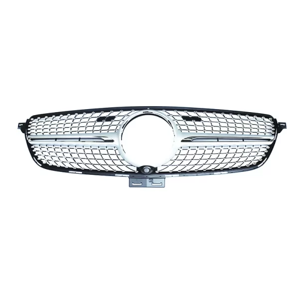 Silver/black Diamonds Style Grille Withcamera/Withoutcamera for Mercedes Benz GLE-CLASS Coupe W292 2015-2019 - Image 3