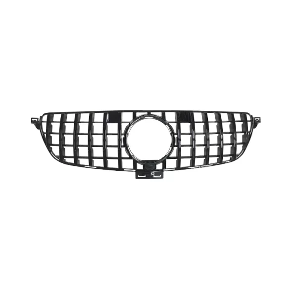 Modified GT Silver/black Grille GLE W166 Front Bumper GTR Grille for Mercedes GLE 2015-2019 - Image 2