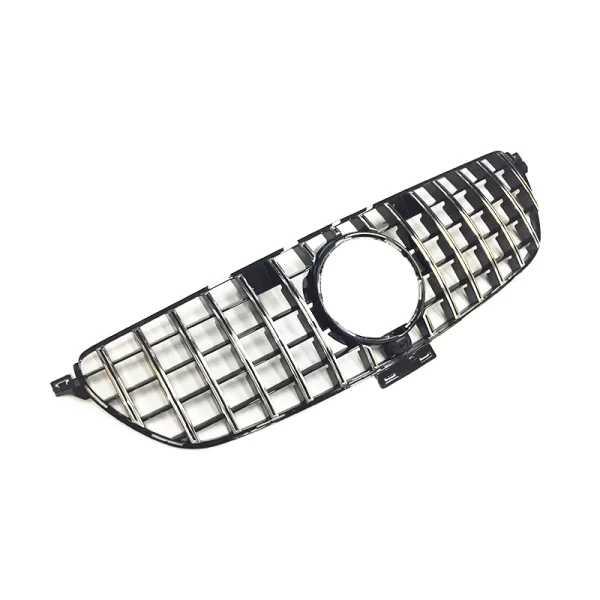 GLE63 COUPE W292 GLE350 400 450 Upgrade GT GTR Vertical bar Silver Piano Black Grille for 2015-2019 for Mercedes-Benz GLE - Image 4