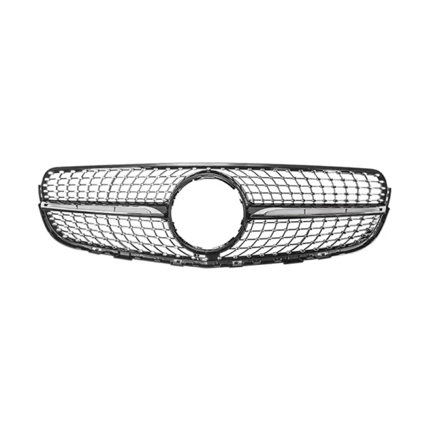 GLC Class X253/C253 Diamond Black/sliver Front Grille Black Sliver X253/C253 Front Grille for BENZ