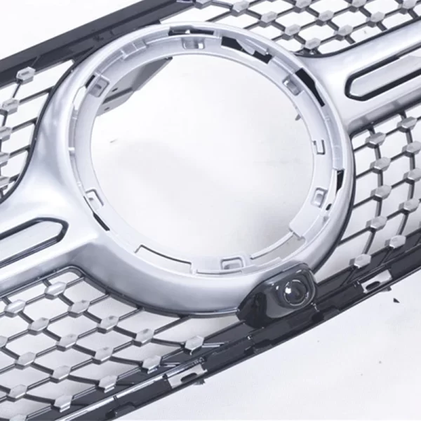 GLC X253 Car Accessories Diamond Style Black/sliver Front Mesh Grille for Mercedes-Benz GLC X253 2020 2021 2022 - Image 3