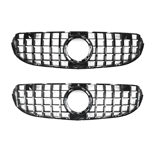 GT Style for BENZ GLC W253 X253 2020-2022 ABS Dynamic Model Front Bumper Grille Black/Silver GLC W253 X253 Grille - Image 3