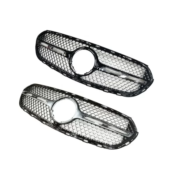 GLC X254 Diamond Grille Regular Version Dynamic Version X254 for Mercedes Benz Upgraded GT Front Grille 2023-in - Image 4