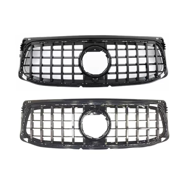 GLB AMG Upgraded Black/silver GT Grille Only for Mercedes Benz GLB AMG Sport GT Front Bumper 2019-2023 - Image 3