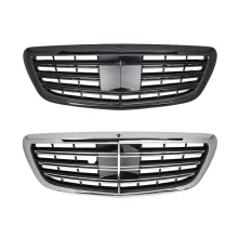 W222 S65 Style ABS Center Car Styling Gloss or Matte Black Grille S65 Style 2014-2020 for Mercedes-Benz S-Class Rear Grill