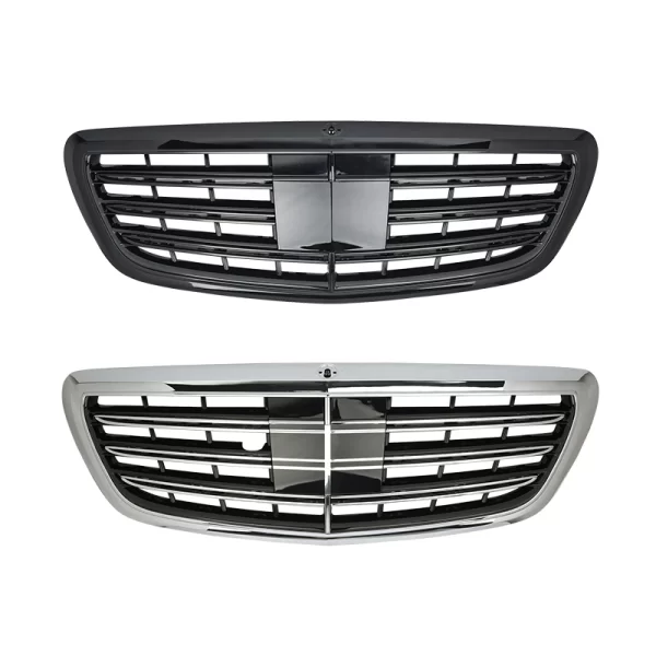 W222 S65 Style ABS Center Car Styling Gloss or Matte Black Grille S65 Style 2014-2020 for Mercedes-Benz S-Class Rear Grill