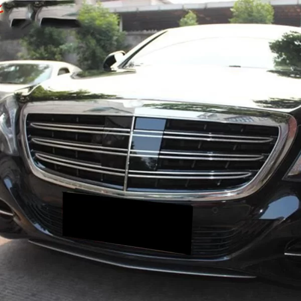 W222 S65 Style ABS Center Car Styling Gloss or Matte Black Grille S65 Style 2014-2020 for Mercedes-Benz S-Class Rear Grill - Image 5