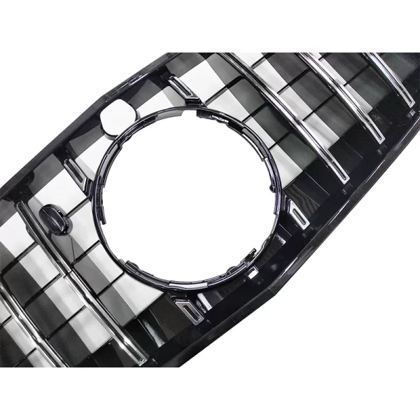 Black / Silver ABS Car Front Grill Single Line Mesh Grille Frame for Mercedes Benz S Class W217 C217 Coupe 2 Door 2014-2017 - Image 4