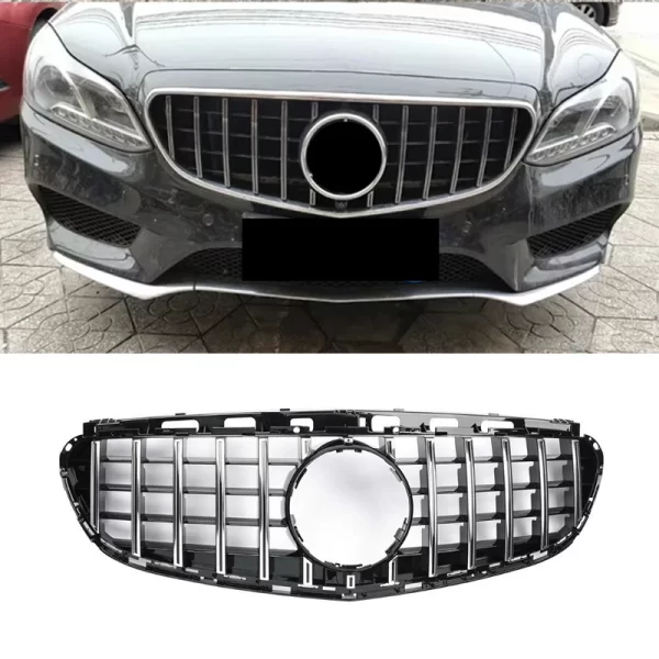 ABS GT Style Panamericana Front Bumper Mesh Grill Grille for Mercedes Benz E Class W212 2014-2016 - Image 5