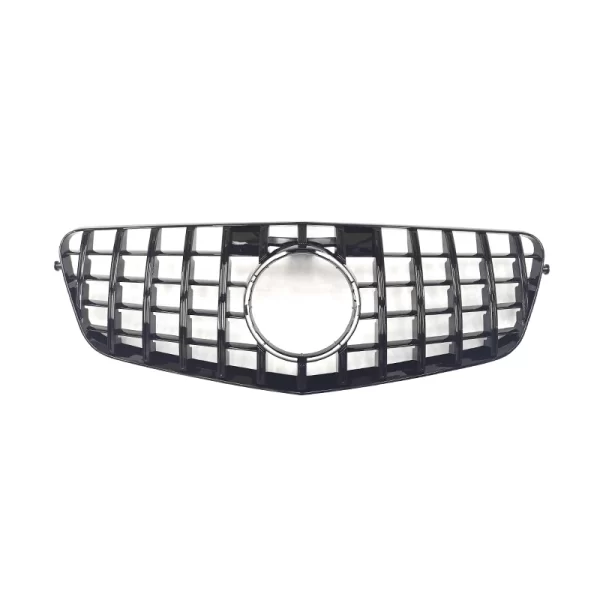 Gloss Black/Sliver 2010-2013 for Mercedes Benz E-Class W212 Front Grille Grill GT Style 4-Door E-Class W212 Front Bumper Grill