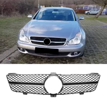 AMG Style Car Bumper Grill for Mercedes Benz W219 CLS Class 2009-2011 ABS Black/silver Grille