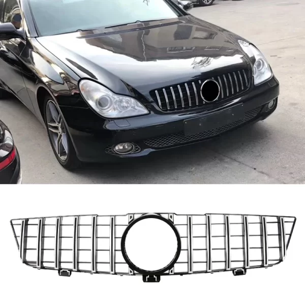 Amazing Quality Car Accessories GTR Style Front Grille for Mercedes-Benz CLS W219 GT Grill 2009-2011 - Image 4