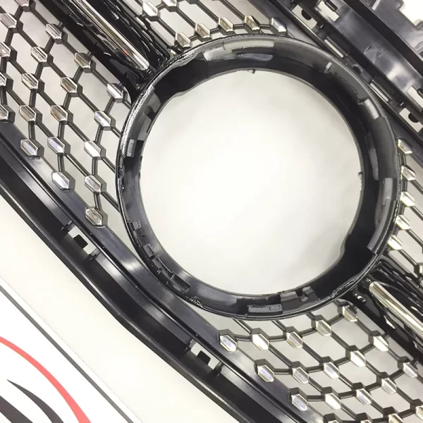 Glossy Black/Silver W117 Car Grills ABS Diamond Grille for Mercedes Benz CLA Class 2013-2018 - Image 5