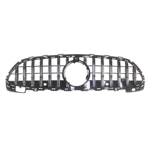 FOR Mercedes Benz C-class W206 Front Bumper air Inlet Grille Refitting Grill ABS Plastic GT Style Silver Black Grill