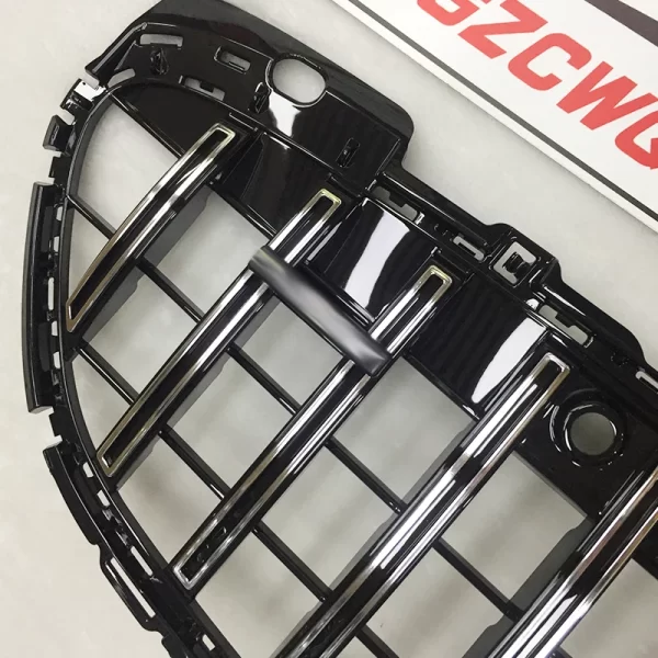 FOR Mercedes Benz C-class W206 Front Bumper air Inlet Grille Refitting Grill ABS Plastic GT Style Silver Black Grill - Image 5