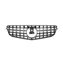 Black/silver Color GT Style Front Grille Fit for Mercedes Benz W204 C Class C250 C300 C350 Year 2007-2014