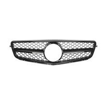 W204 Chrome Gloss Black AMG Style Car Grill for Mercedes for Benz C-Class W204 C200 C300 2007-2014 W204 Front Bumper Grill
