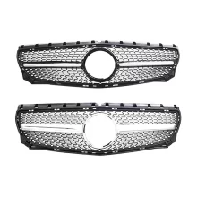 W246 Diamond Grille Modified Auto Parts Front Bumper Grill Body Kit for Mercedes Benz B CLASS W246 2012-2014