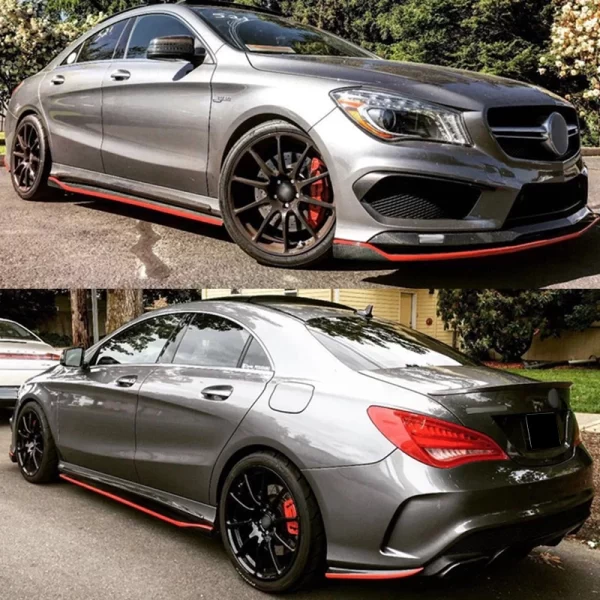 High Quality Carbon Fiber RZ Style Side Skirt for Mercedes Benz CLA Class W117 Sline 2013-2019 Side Skirt - Image 3