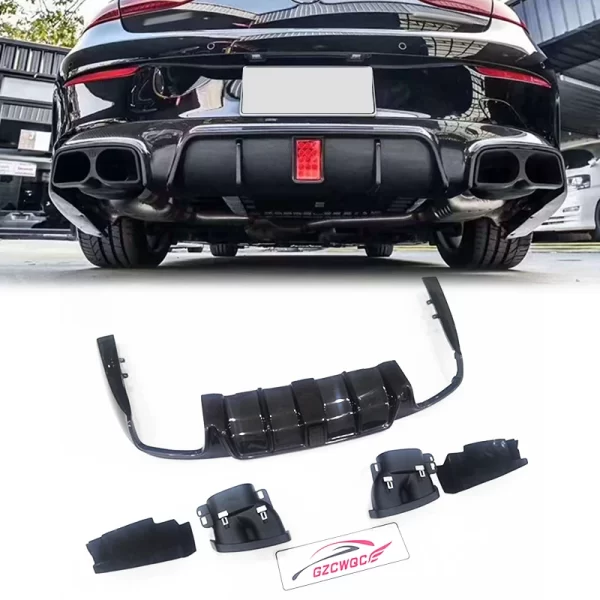 For Mercedes Benz E-Class W238 Coupe E200 300 Modified Carbon Fiber B S Style Rear Diffuser - Image 4