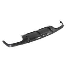 Rear Bumper Carbon Diffuser Lip Spoiler for Mercedes-Benz C-Class W204 C63 AMG C300 Sport Sedan Coupe 2008-2012 Carbon Fiber