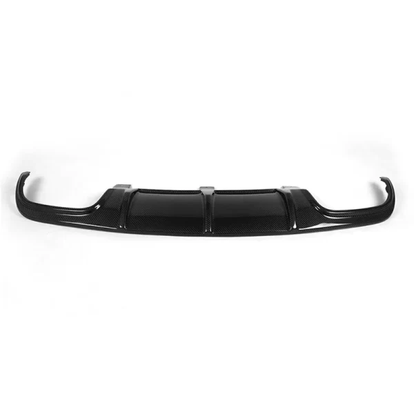 Rear Bumper Carbon Diffuser Lip Spoiler for Mercedes-Benz C-Class W204 C63 AMG C300 Sport Sedan Coupe 2008-2012 Carbon Fiber - Image 2