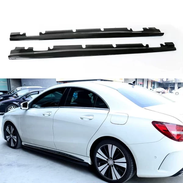 RZ Style Carbon Fiber Body Kit Side Step Skirt for Mercedes Benz 2013-2016 W176 A45 Carbon Side Skirt - Image 2