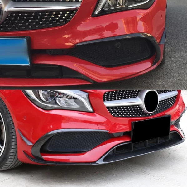 CLA45 W117 Bumper Carbon Fiber Front Lip for Mercedes BENZ CLA W117 Bumper Front Corner 2016-2019 - Image 4
