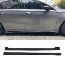 Carbon Fiber Side Skirts for Mercedes Benz Cla-Class W118 Cla35 Cla45 2020-2023 FD Style Car Side Skirts