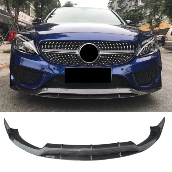 BS Style Double-deck Carbon Fiber Front Lip for Mercedes-Benz C Class W205 Sport HOT SALE Front Lip - Image 5