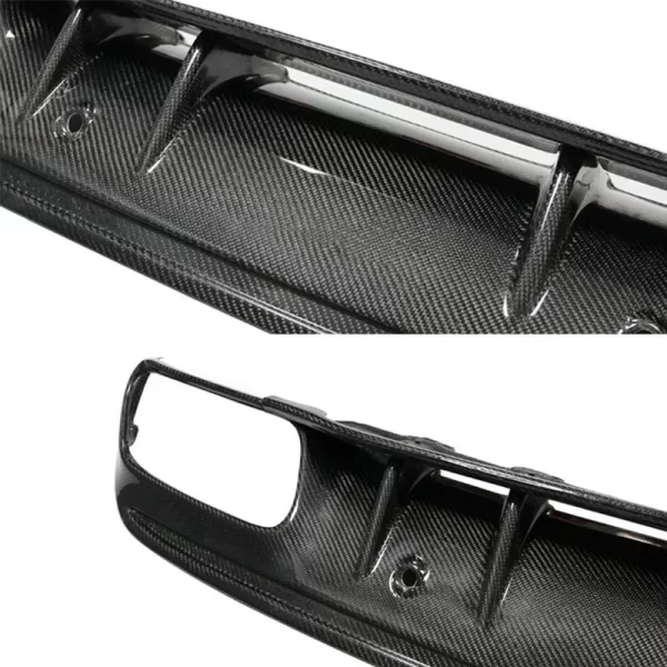 Carbon Fiber C63 Diffuser for Mercedes Benz C-Class W205 Sport C63 Carbon Fiber Bumper Diffuser - Image 5