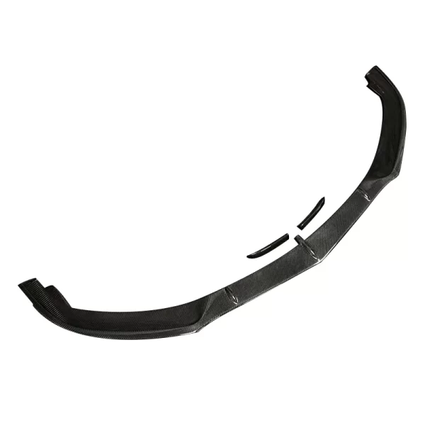 For Mercedes-Benz W205 C63 BK Style Carbon Fiber Front Lip Front Bumper Accessory Kit 15-18 - Image 2