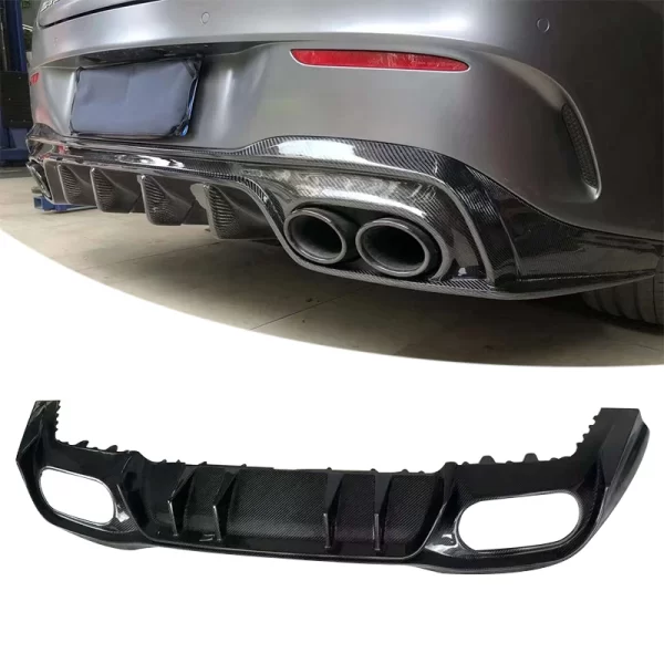 Carbon Fiber Rear Bumper Facelift Diffuser for Mercedes Benz CLA Class W118 2020-2023 Rear Diffuser - Image 5
