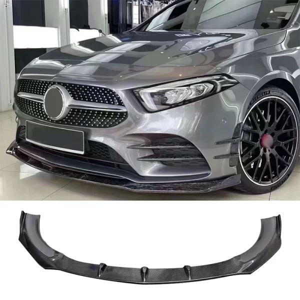 Carbon Fiber Front Lip for Mercedes Benz a Class W177 A200L A35 A45 2019-2023 Bodykit Diffuser Exterior Accessory Factory Direct - Image 4