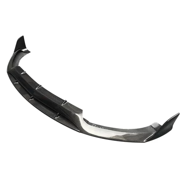 BB Style Carbon Fiber Front Bumper Lip for Mercedes Benz C Class W205 C63 2014-18 - Image 2