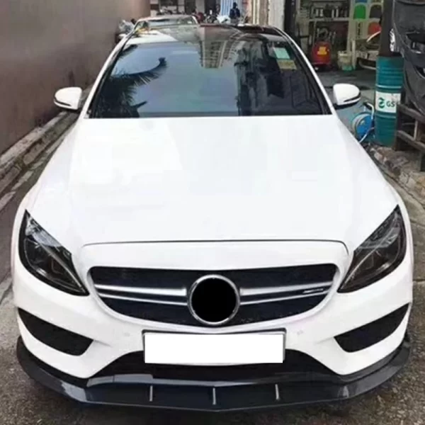 Carbon Fiber PSM Style Front Lip for Mercedes Benz C Class W205 C63 2015-2018 Front Bumper Lip - Image 3