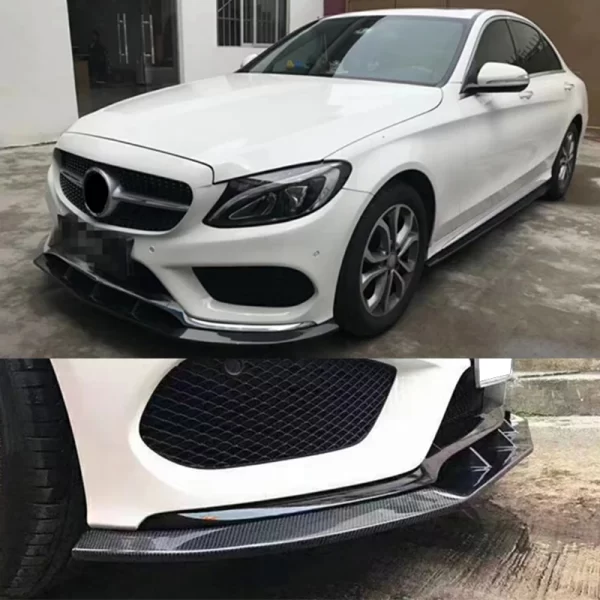 Carbon Fiber PSM Style Front Lip for Mercedes Benz C Class W205 C63 2015-2018 Front Bumper Lip - Image 4