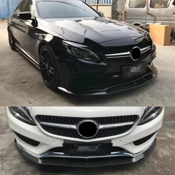 Carbon Fiber PSM Style Front Lip for Mercedes Benz C Class W205 C63 2015-2018 Front Bumper Lip - Image 5