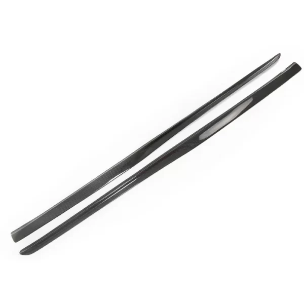W205 C Class Carbon Fiber PSM Style Side Skirts Side Bumper Lip for Mercedes Benz C Class W205 C63 C43 AMG - Image 2