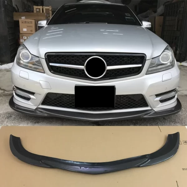 C63 AMG Style Carbon Fiber Front Lip for Mercedes-Benz CLASS-C W204 2012-2014 Sports Carbon Bumper Lip Front Chin Lower Lip - Image 5
