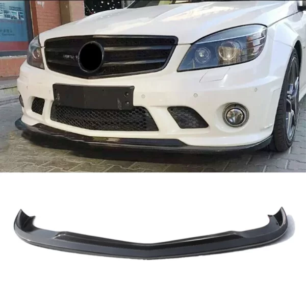 Car Bumpers Carbon Fiber Body Kit Front Lip for Mercedes-Benz C Class W204 C63 2008-2011 - Image 5