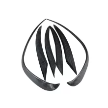 W205 Front Bumper Carbon Front Corner for Mercedes Benz W205 2019-2021 Front Bumper Carbon Vents Fins