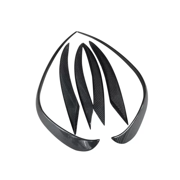 W205 Front Bumper Carbon Front Corner for Mercedes Benz W205 2019-2021 Front Bumper Carbon Vents Fins